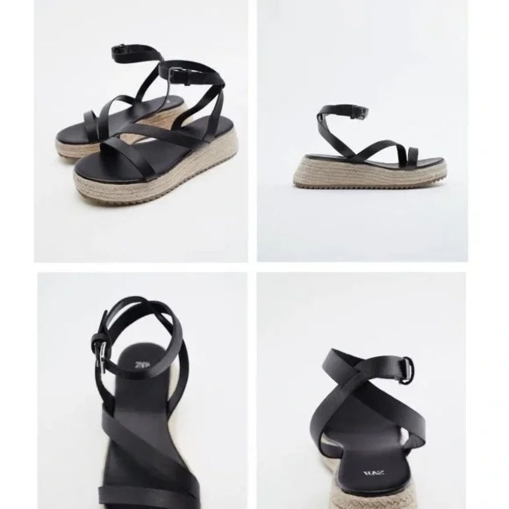 Zara Stappy Wedge platform sandals